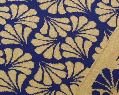 Bio Strick Baumwolle Blüten