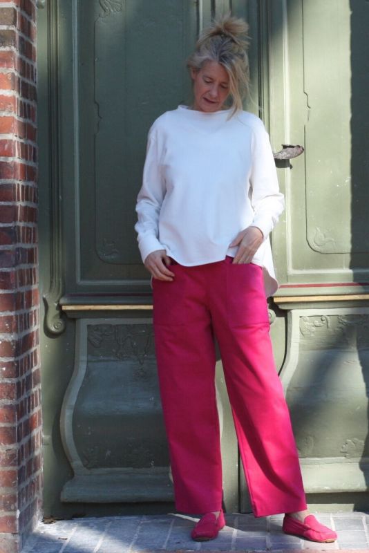 Jersey Shirt Basic Weiß 3