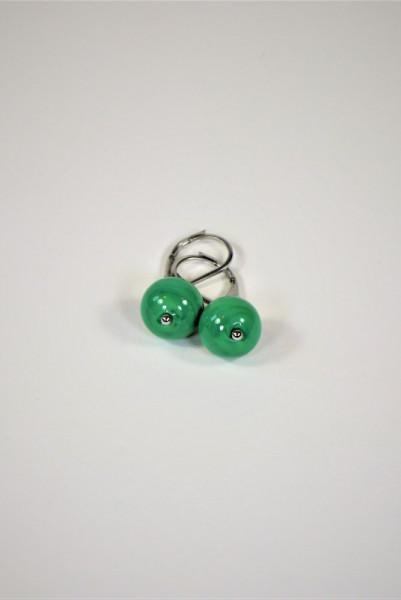 Ohrringe aus Muranoglas grün
