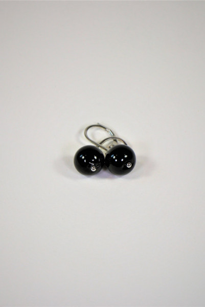 Ohrringe aus Muranoglas schwarz