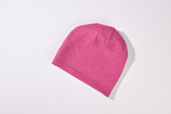 Mütze aus 100% Merinowolle in pink