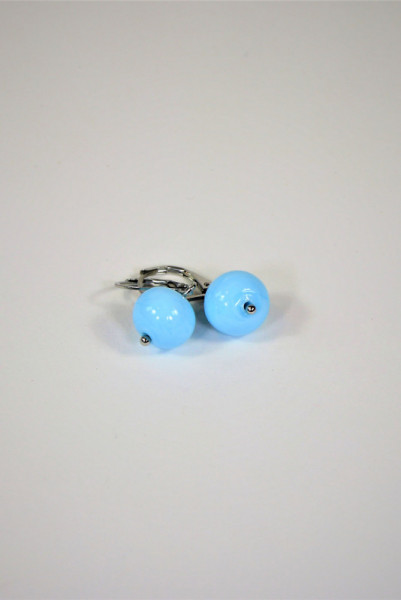 Ohrringe aus Muranoglas hellblau