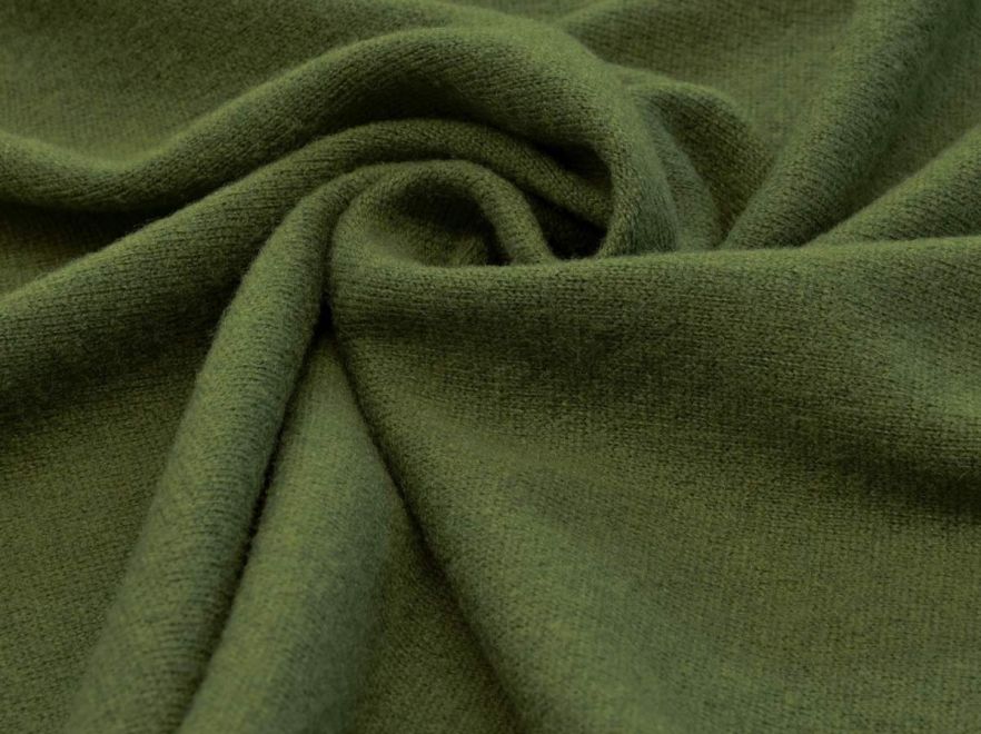 Merino Woll Strick Resedargrün