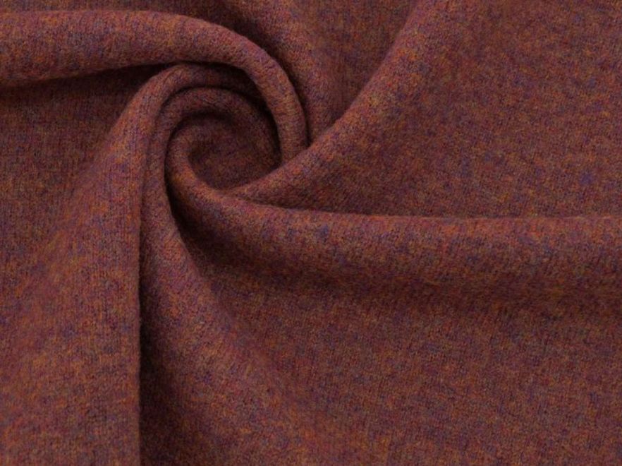 Merino Woll Strick Nussbraun