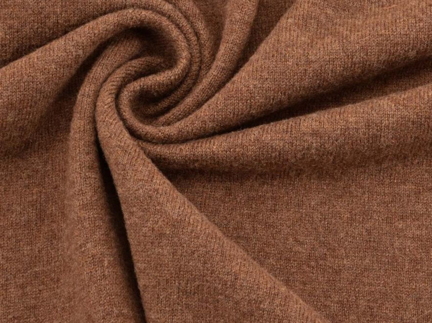 Merino Woll Strick Braun