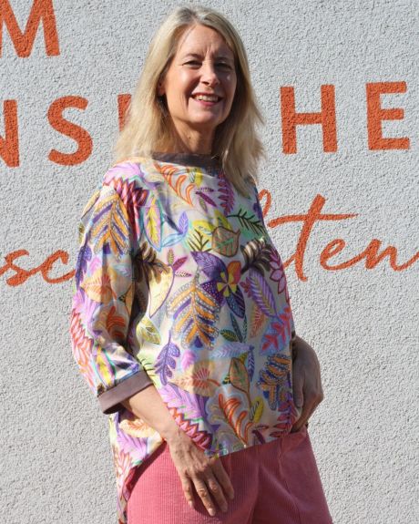 Bluse Viskose bunt