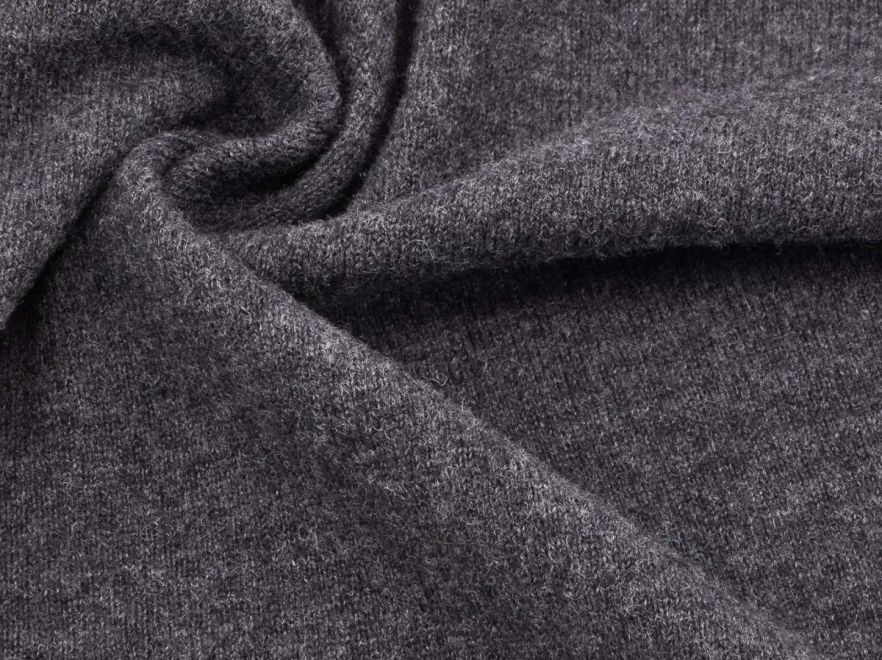 Merino Wollstrick Grau