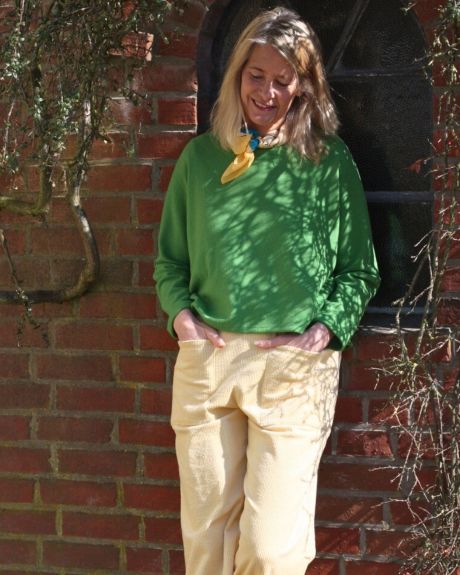 Merino Pullover Grasgrün