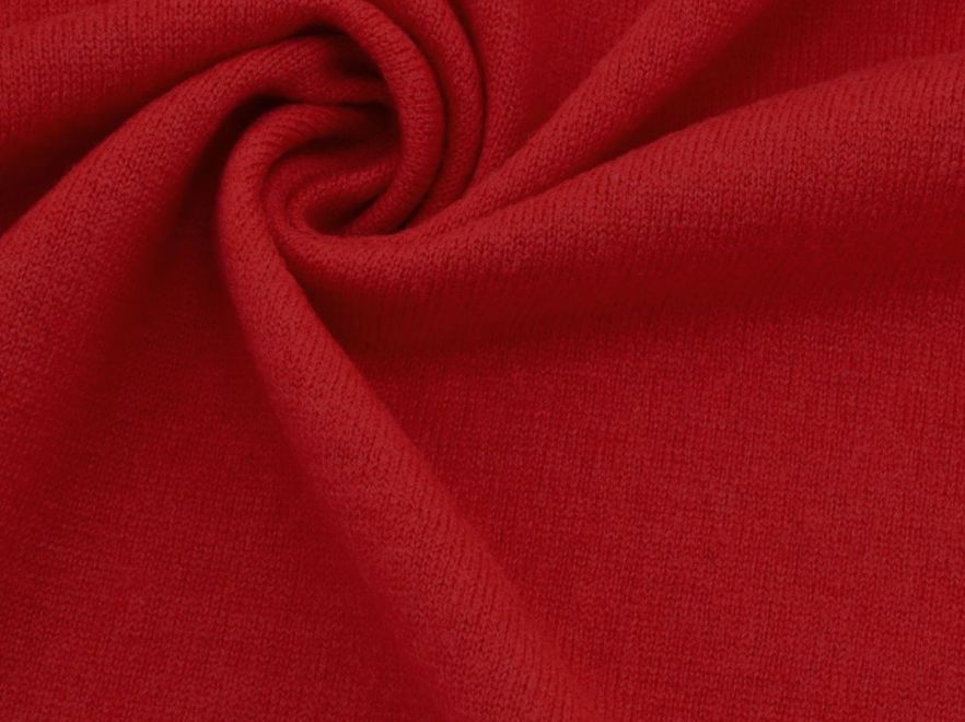 Woll Strick merino Rot