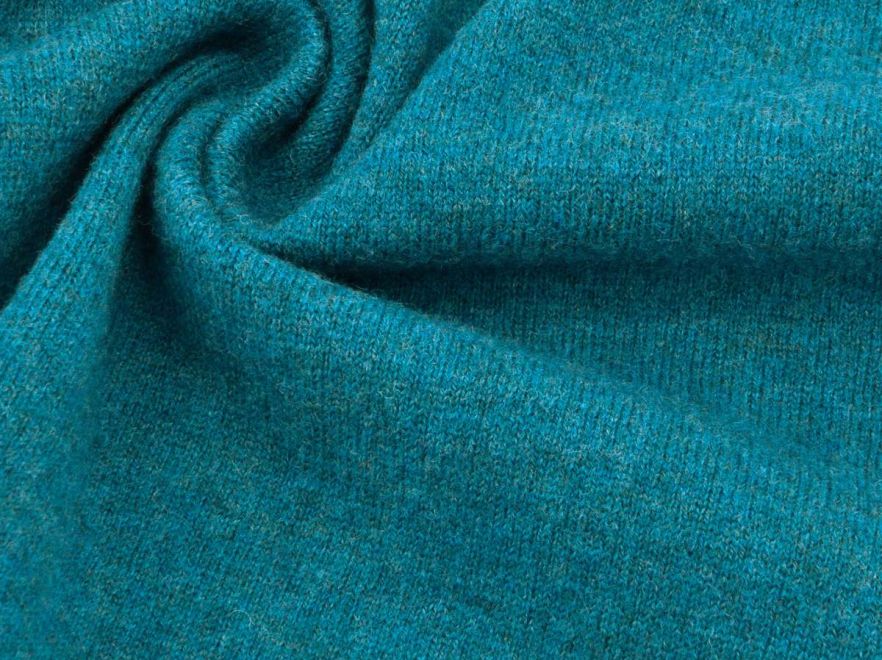 Merino Woll Strick Petrol