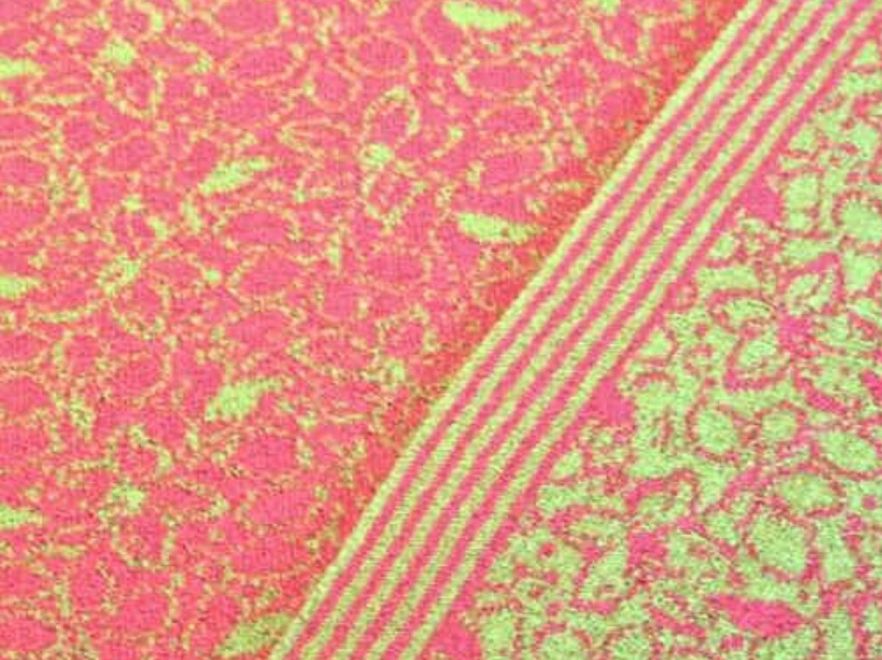 Merino Doubleface Pink Hellgrün