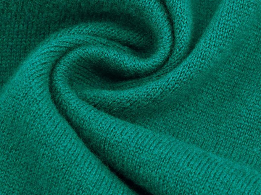 Merino Woll Strick Flaschengrün