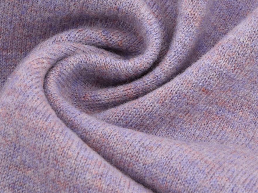Merino Woll Strick flieder meliert