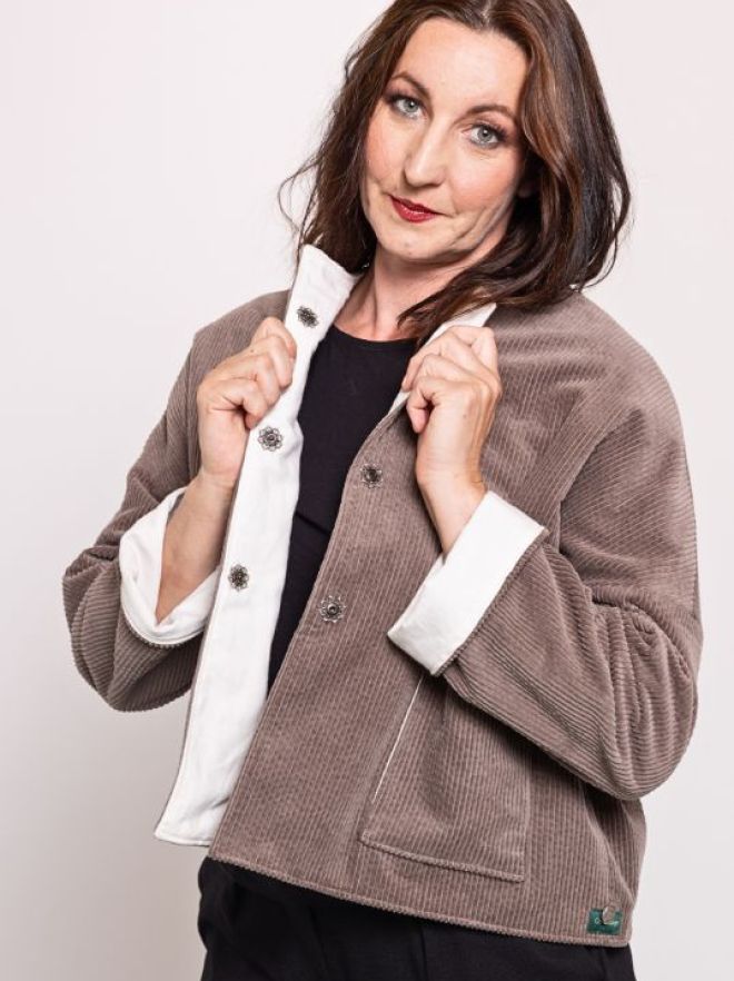 Cordjacke-braun