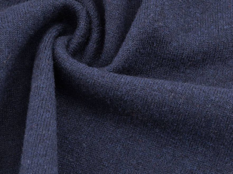 Woll Strick Merino Dunkelblau