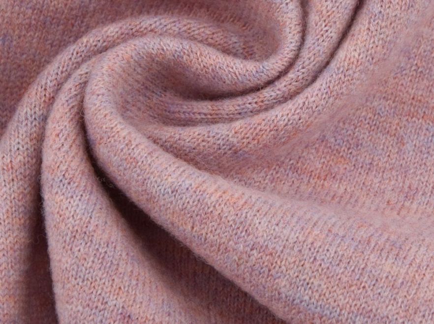 Merino Woll Strick Altrosa meliert