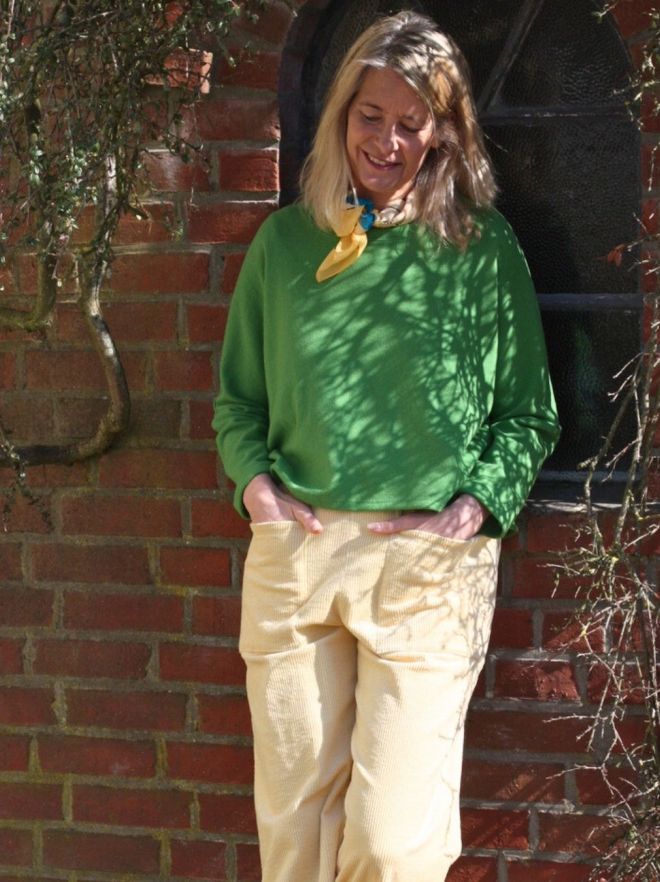 Merino Pullover Grasgrün