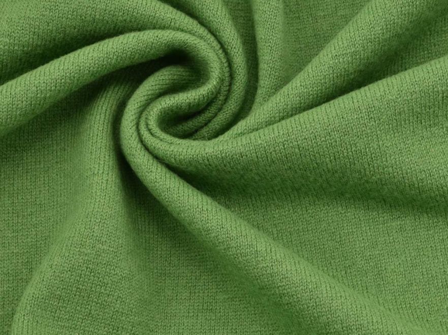 Merino Woll Strick Grasgrün