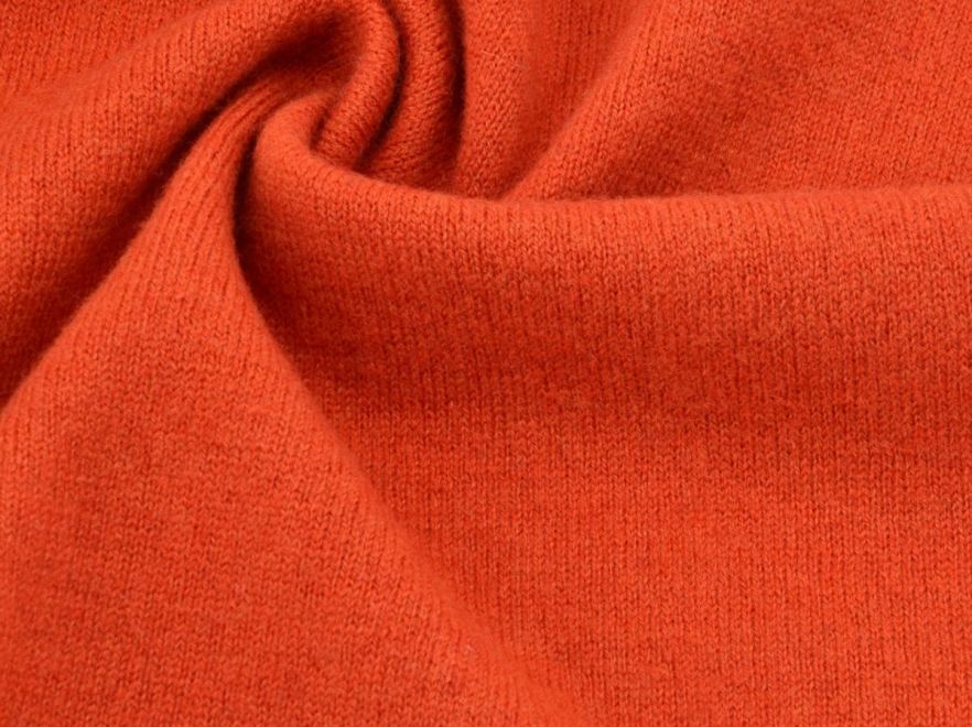 Merino Woll Strick Orange