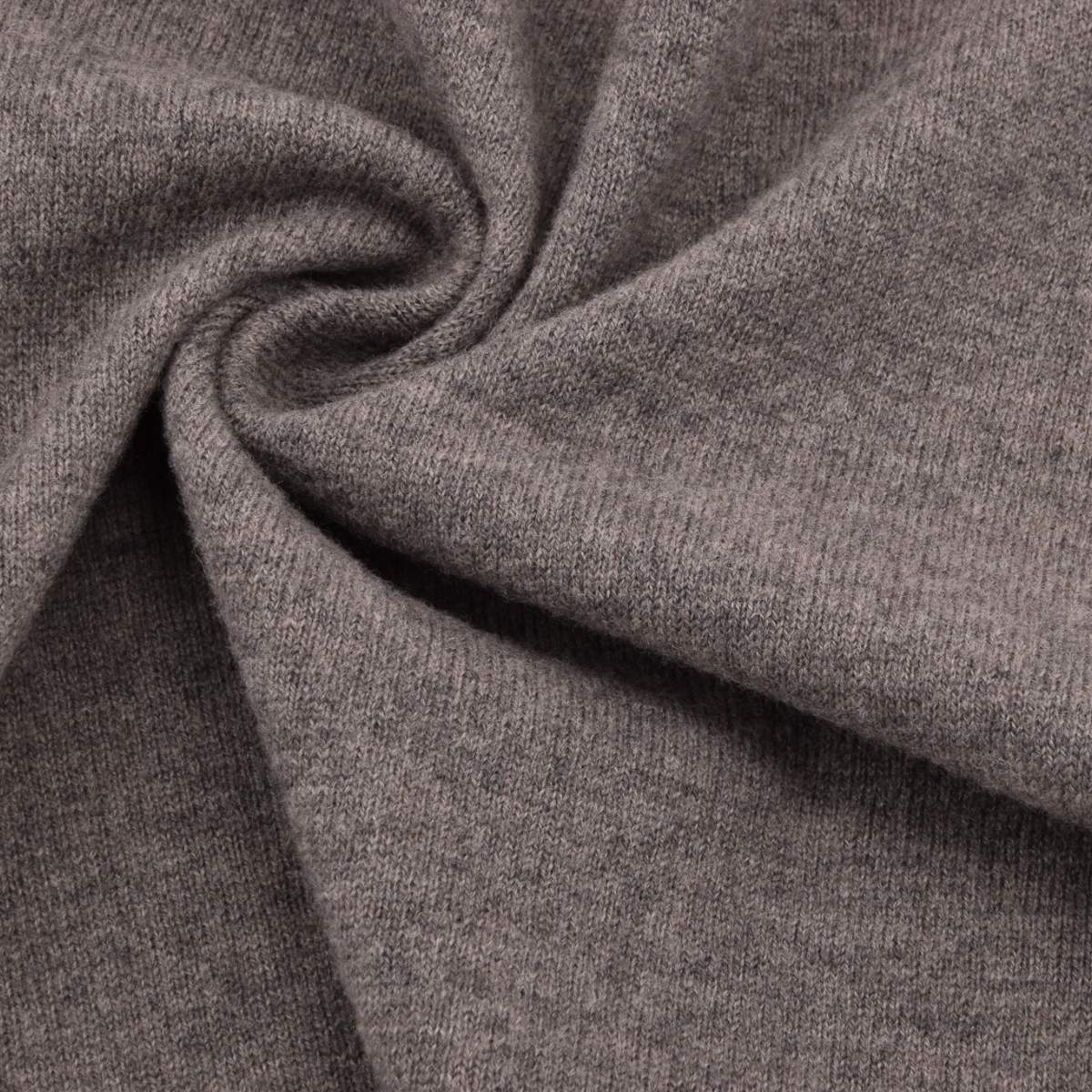 Merino Woll Strick Mittelgrau
