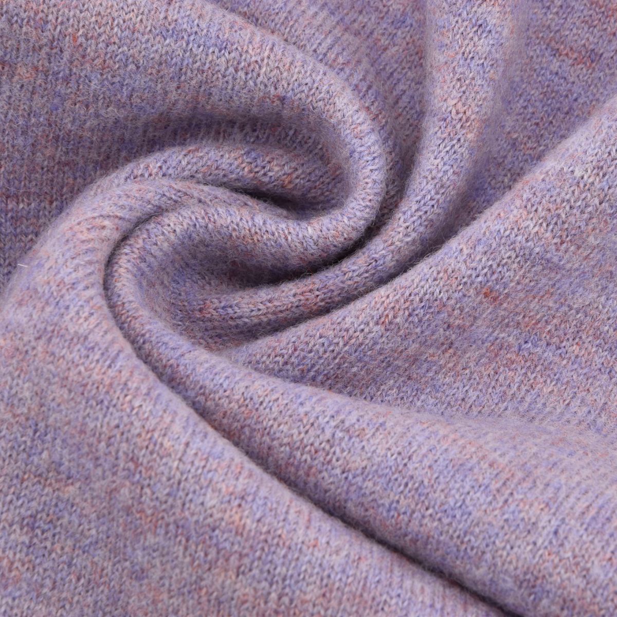 Merino Woll Strick flieder meliert