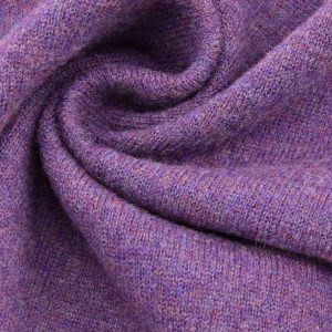 Merino Woll Strick Lila meliert