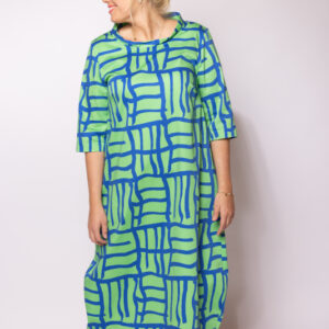 Kleid-grün-blau