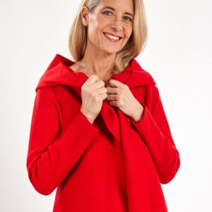 Rote Walkjacke