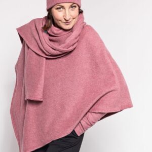 Poncho-Baumwollfleece-rosa-3