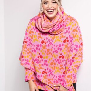 Poncho-BioBW-pink