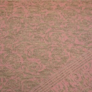 Merino Strick Doubleface Rose Rosa Grau