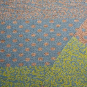 Merino Strick Jacquard Grün Petrol Braun