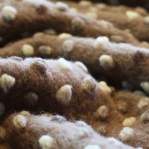 Musterwalk Wolle Baumwolle Dots Beige Braun