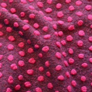 Musterwalk Dots Weinrot Pink