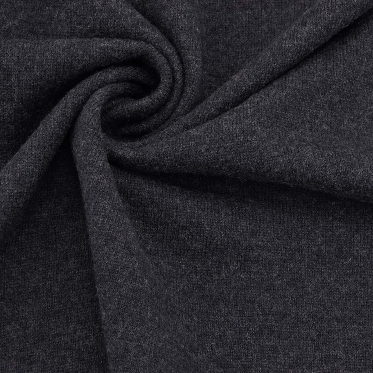 Merino Woll Strick Dunkelgrau