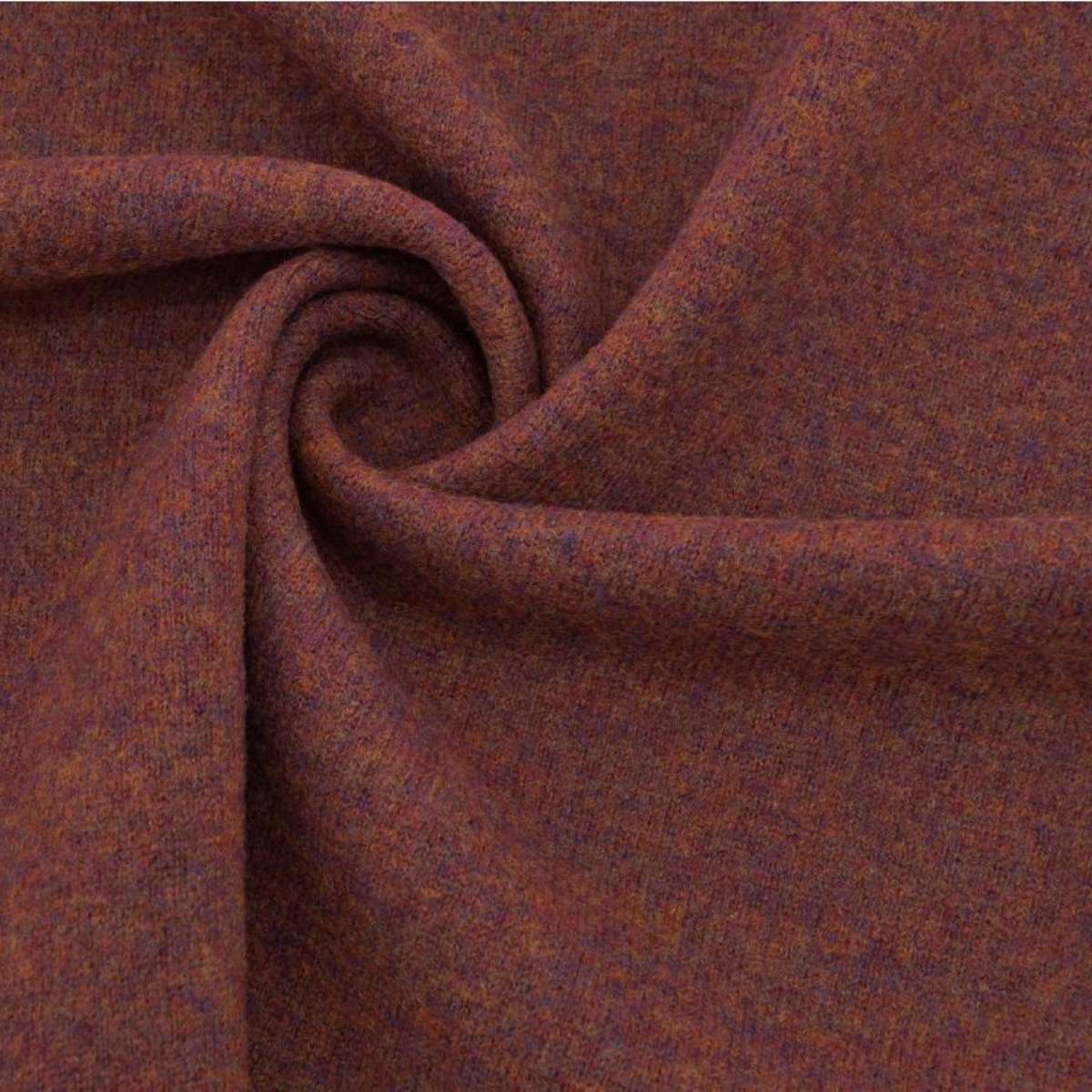 Merino Woll Strick Nussbraun