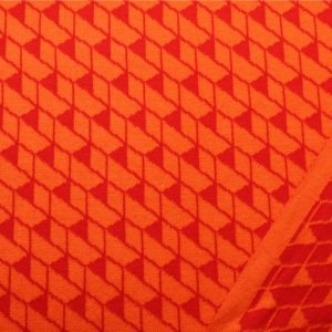 Bio Baumwoll Strick Orange Muster