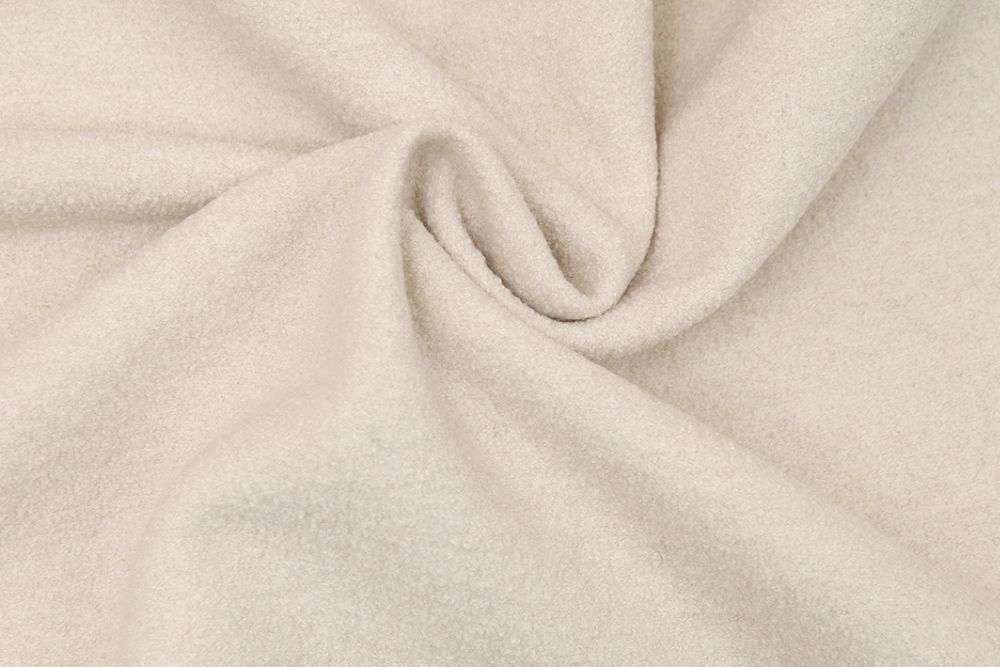 Walkloden leicht wollweiß