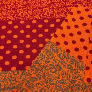 Merino Jacquard Orange Rot