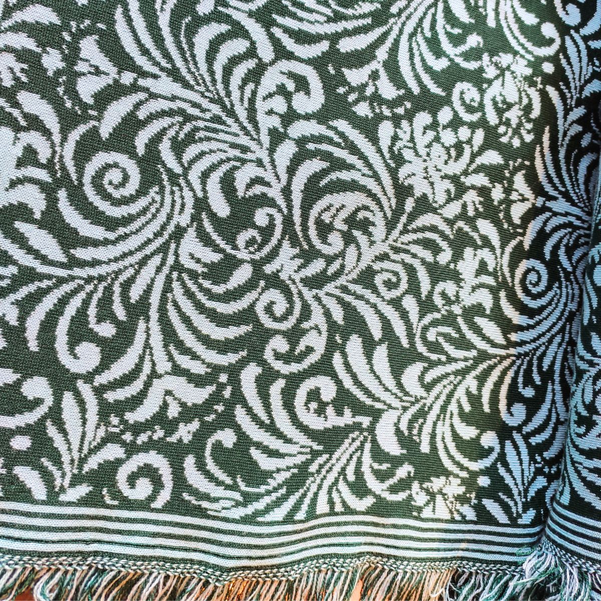 Merino Doubleface grün blau