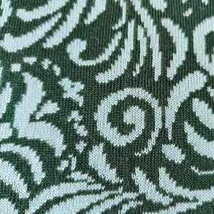 Merino Doubleface hellblau Tannengrün