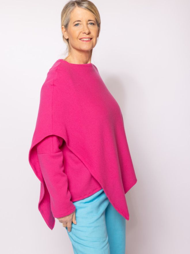 Poncho-Pink