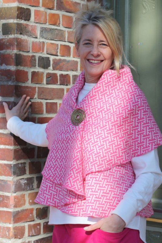 Wende-Weste Merino Pink