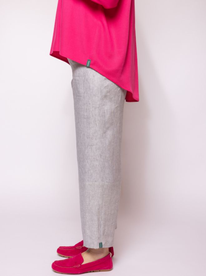 Leinenhose-grau