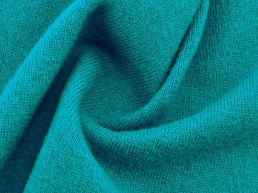 Merino Woll Strick Azurblau