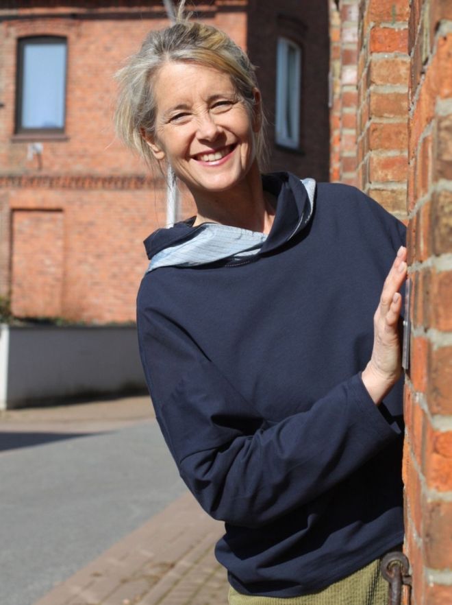 Kapuzenpullover blau