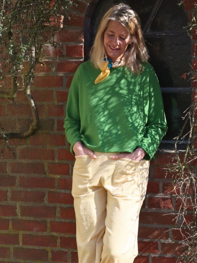 Merino Pullover Grasgrün