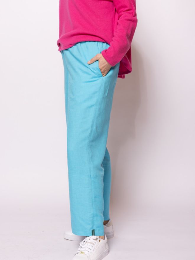 Leinenhose-t-rkis